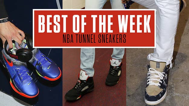 From Travis Scott x Nike collaborations to Supreme x Air Jordan Vs, here are the best sneakers spotted in the NBA tunnels this week. 