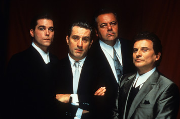 Ray Liotta, Robert De Niro, Paul Sorvino, and Joe Pesci publicity portrait for the film 'Goodfellas'