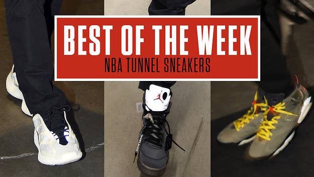 From the Off-White x Air Jordan V to Adidas Yeezy Boost 700 V3, here are some of the best sneakers worn in the NBA tunnels this past week.