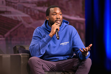 Meek Mill onstage during Criminal Justice Town Hall