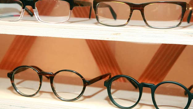 Wearing glasses in lieu of contacts can help ensure you don't touch your face.