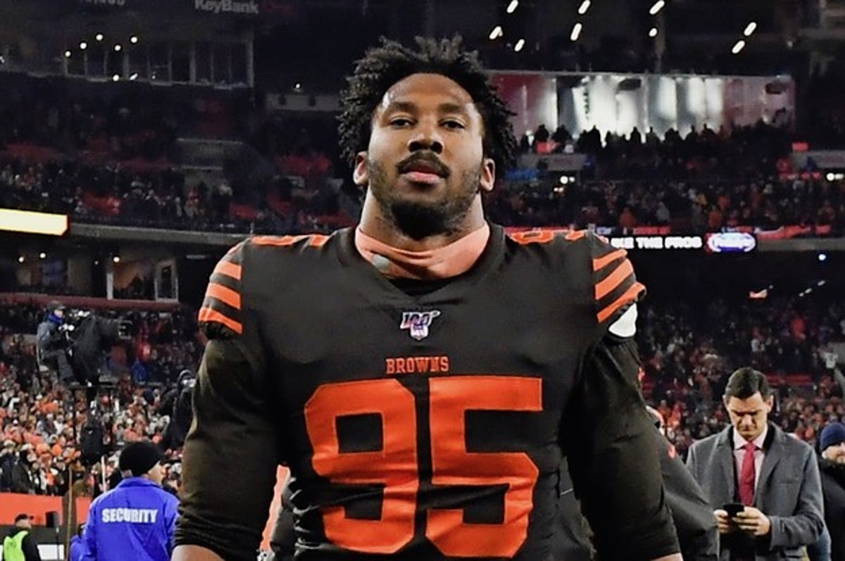 Browns' Myles Garrett doubles down on claim Steelers QB used