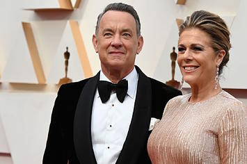 Tom Hanks and wife Rita Wilson arrive for the 92nd Oscars.