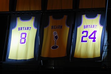 Kobe Bryant's jersey retirement ceremony