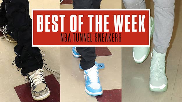 From the Travis Scott x Nike SB Dunk Low to Nike Air Fear of God I, here are some of the best sneakers seen in the NBA tunnels this week. 
