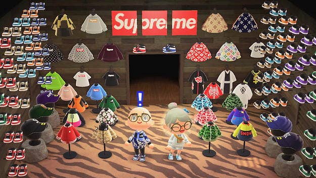 Animal Crossing: New Horizons has been flooded with users creating digital Supreme, BAPE, and Louis Vuitton pieces to get through the coronavirus pandemic