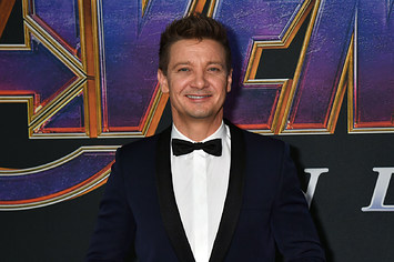 Jeremy Renner attends World Premiere of "Avengers: Endgame" at Los Angeles Convention Center.