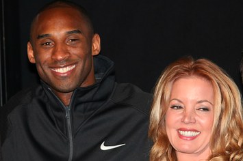 NBA player Kobe Bryant and Jeanie Buss