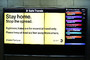 Train departures are displayed in Penn Station