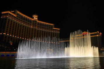Stock image of the Bellagio fountain.