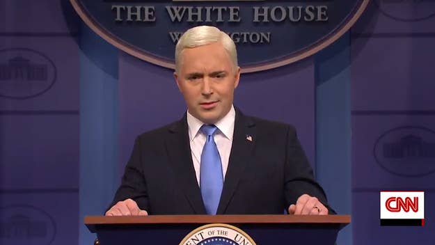 'SNL' parodied a White House press conference led by Beck Bennett's Mike Pence.