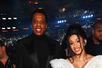 Recording artists Jay Z and Cardi B