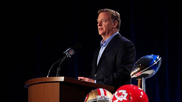 During his annual Super Bowl presser, Goodell also addressed the shortage of minority hires among the league's coaching ranks.
