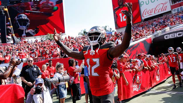The All-Pro Buccaneers WR chatted about the addition of the legendary Tom Brady in Tampa Bay and what he'll miss most about his former QB Jameis Winston.