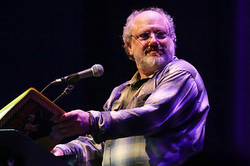 Hal Willner performs at a celebration of the 60th anniversary of Allen Ginsberg's Howl.