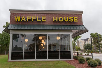 A closed Waffle House restaurant
