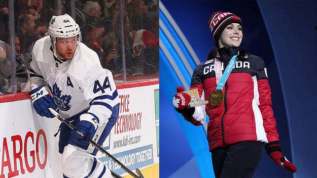 The Toronto Maple Leaf and retired Olympic figure skater are apparently… knocking skates, so to speak.