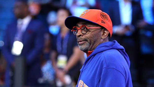 Spike Lee was later seen sitting courtside. 