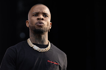 Tory Lanez performs on stage during Wireless Festival 2019.
