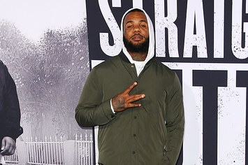 Rapper The Game attends the premiere of "Straight Outta Compton"