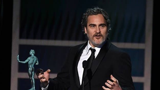 Joaquin Phoenix's march to the Oscars continues. 