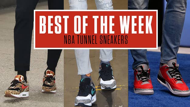 From the 'Alien' Adidas Yeezy Boost 380 to Travis Scott x Air Jordan IV, here are some of the best sneakers seen in the NBA tunnels this week.