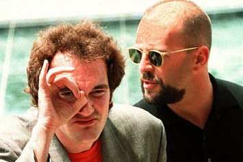 Quentin Tarantino and Bruce Willis