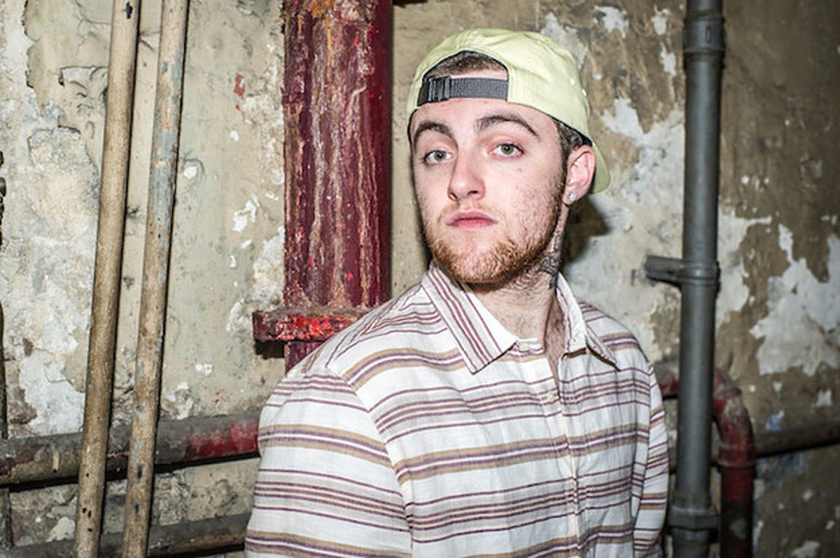 Mac Miller Blue Slide Park Album Cover T-Shirt Black