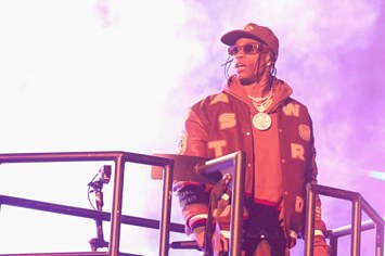 Travis Scott performs during his 2nd annual Astroworld festival.