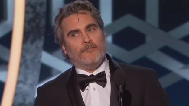 Joaquin won for his portrayal of Arthur Fleck in 'Joker,' using his acceptance speech to mock private jets and more.
