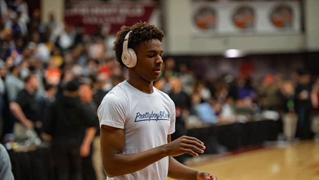 On Monday, Bronny James was one of several high school hoopsters slated to take the floor for the fifth and final day of the Spalding Hoophall Classic.