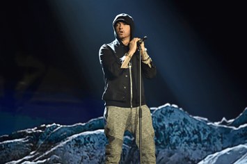 Eminem at the 2017 EMAs.