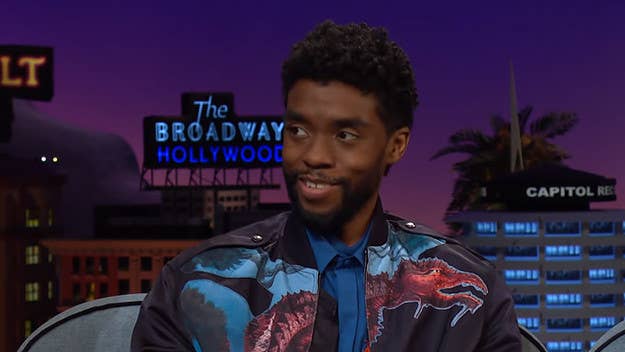 Chadwick Boseman made an appearance on 'The Late Late Show with James Corden,' and he revealed that he's still getting that "Wakanda Forever" salute.