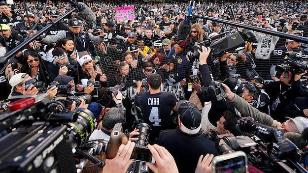 Oakland bade farewell to the Raiders on Sunday and things got out of hand.