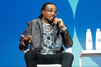 Quavo speaks during the 2019 Forbes 30 Under 30 Summit