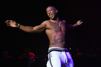 Ja Rule performs during Q 100.5's Nightmare on Q Street at the Orleans Arena.