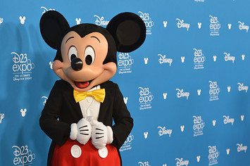 Mickey Mouse on the red carpet during the Disney Legends awards during the D23 Expo