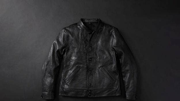 Levi's Vintage Clothing have dropped a fire replica of Albert Einstein’s iconic Menlo Cossack jacket made from slick, black sheep leather. 