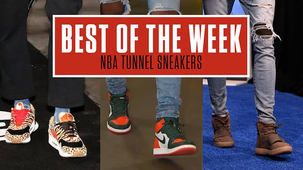From the Travis Scott x Air Jordan I Low to Adidas Yeezy Boost 750, here is a list of the best sneakers spotted in the NBA tunnels this week.