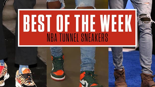 From the Travis Scott x Air Jordan I Low to Adidas Yeezy Boost 750, here is a list of the best sneakers spotted in the NBA tunnels this week.