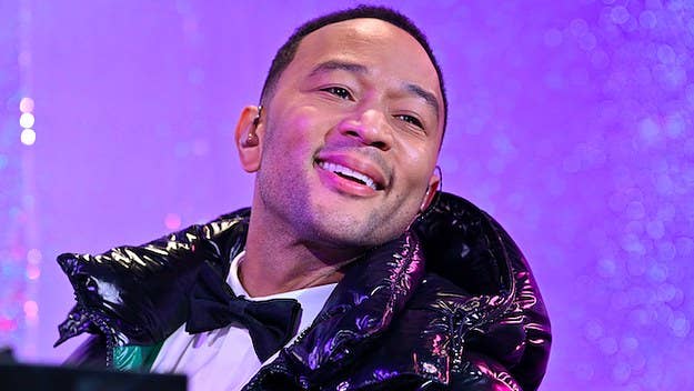 The singer pokes fun at holiday album commercials, as well as his new title as "Sexiest Man Alive."