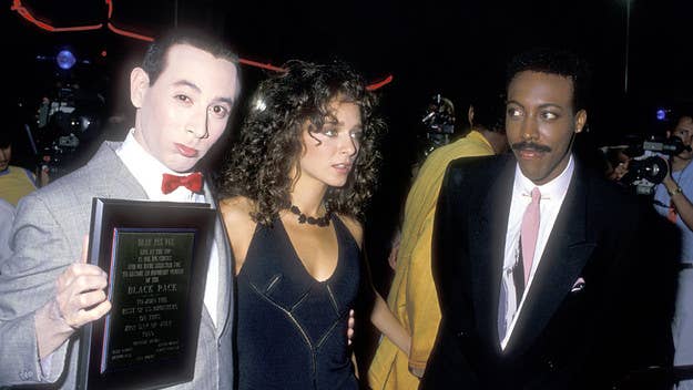 That time when Arsenio Hall gave Pee Wee Herman his Black Pack plaque. Wait, Black Pack? What's up with that?