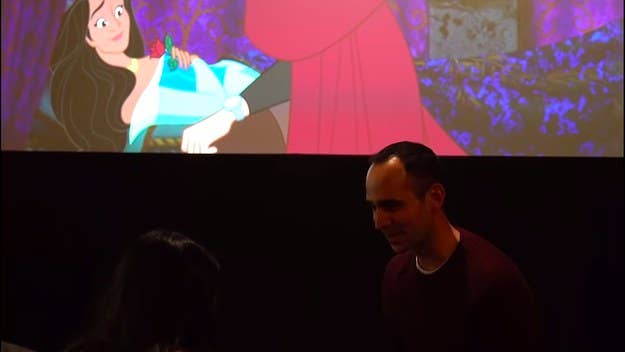 The alternate ending featured animated versions of himself and his girlfriend. 