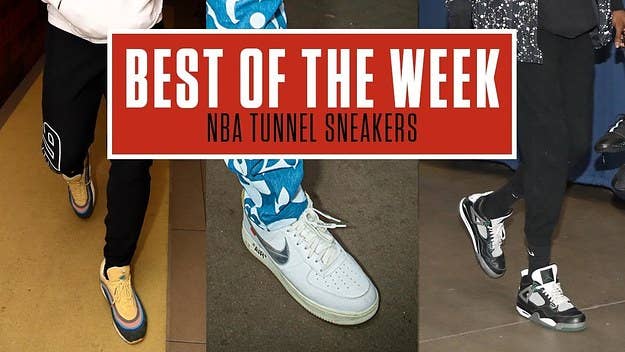 From the 'Oregon' Air Jordan IV to 'Blue Silk' Clot x Nike Air Force 1, here are the best sneakers worn in the NBA tunnels this past week.