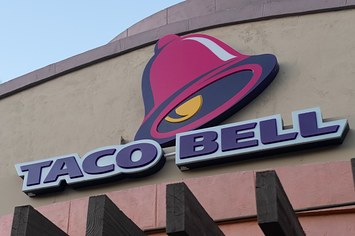 Taco Bell logo is seen in Mountain View, California