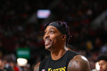 Dwight Howard #39 of the Los Angeles Lakers