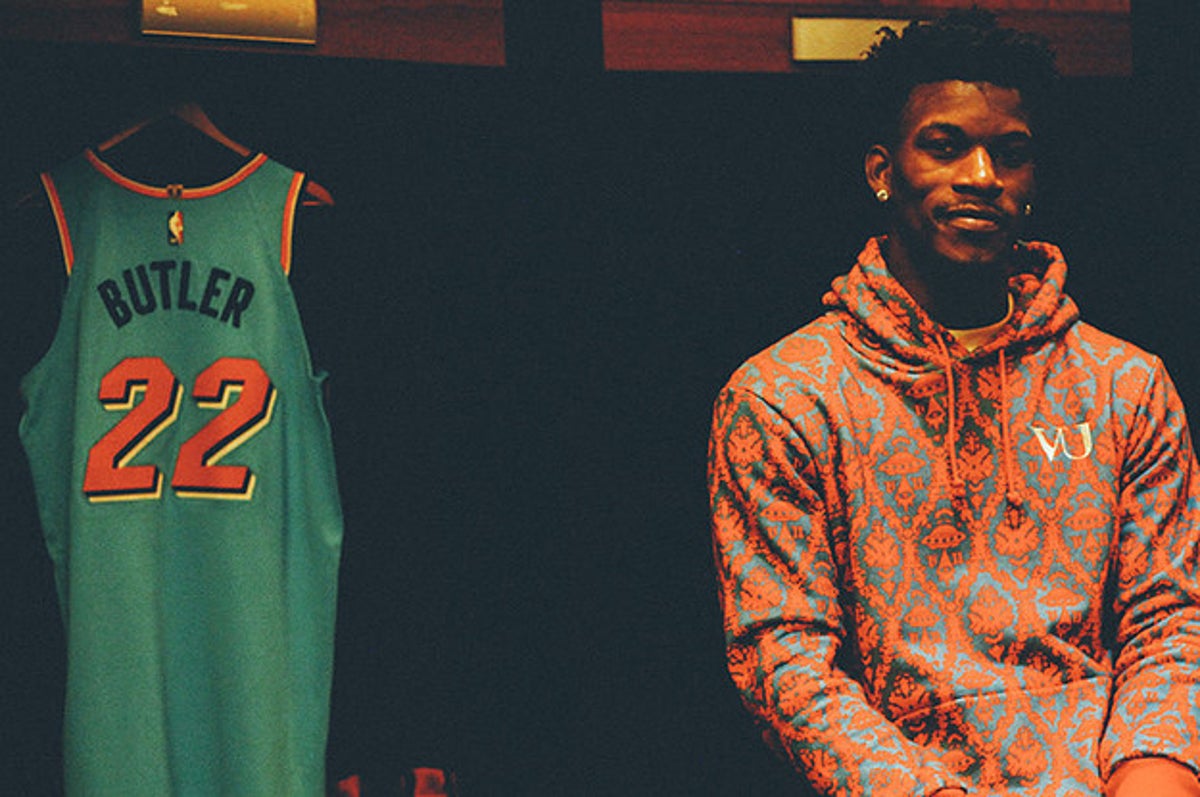 Let Jimmy Butler Show You the Right Way to Wear Sneakers With a Suit