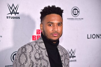 Trey Songz attends the "Blood Brother" New York Screening at Regal Battery Park 11