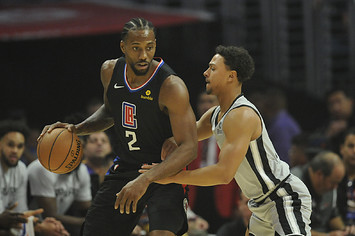 Kawhi Leonard Bryn Forbes Clippers Spurs LA 2019