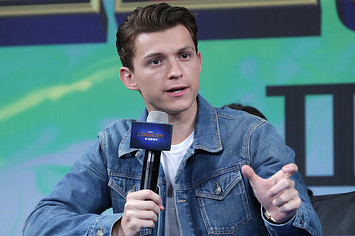 Tom Holland attends press conference for 'Spider Man: Far From Home' Seoul premiere.